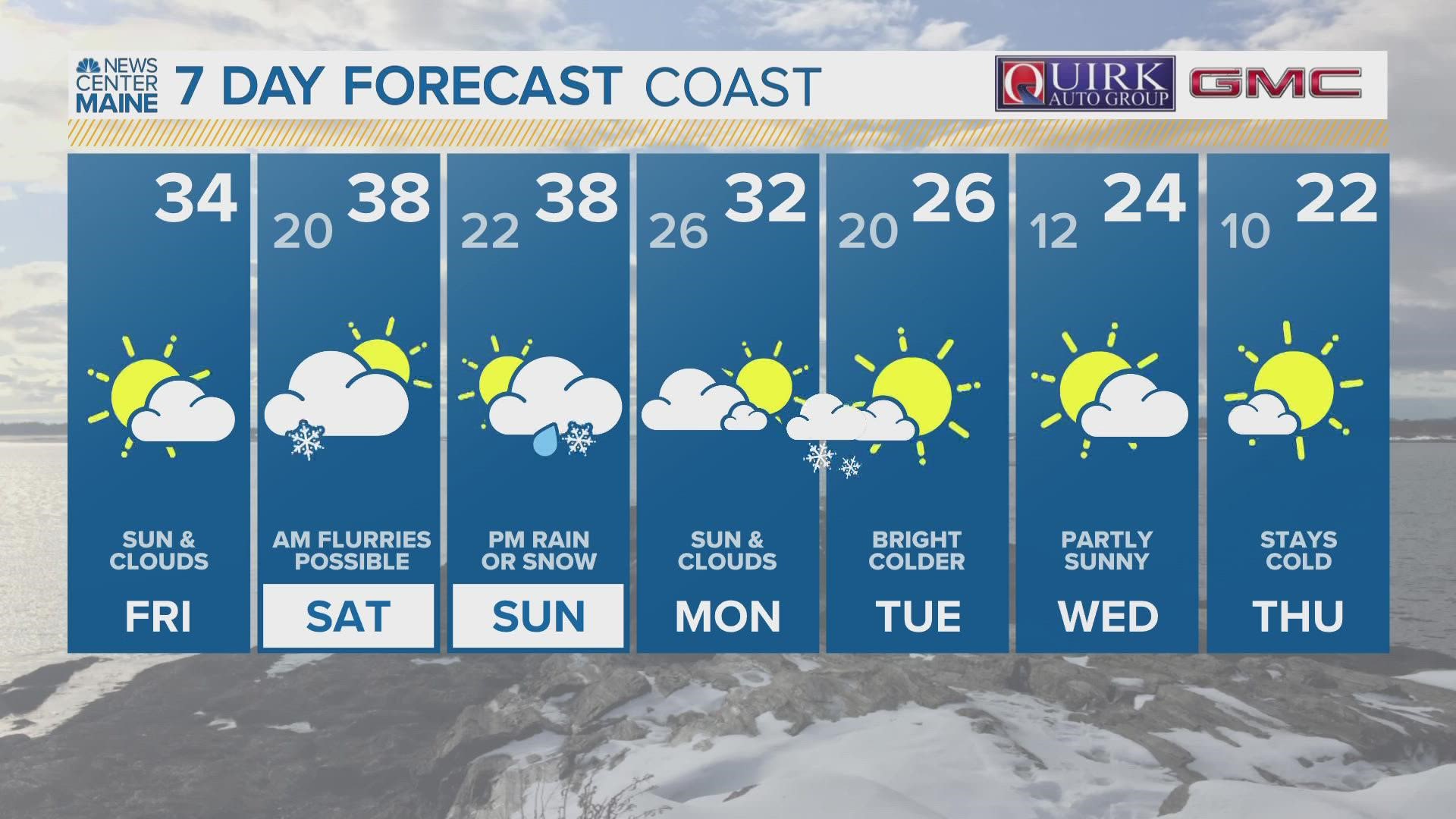 NEWS CENTER Maine Weather Video Forecast. Updated Friday January 27, 2023 at 430AM.