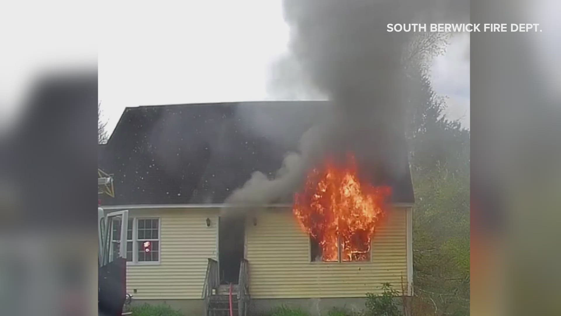 The home sustained smoke, heat, and water damage, the fire department said in a Facebook post.