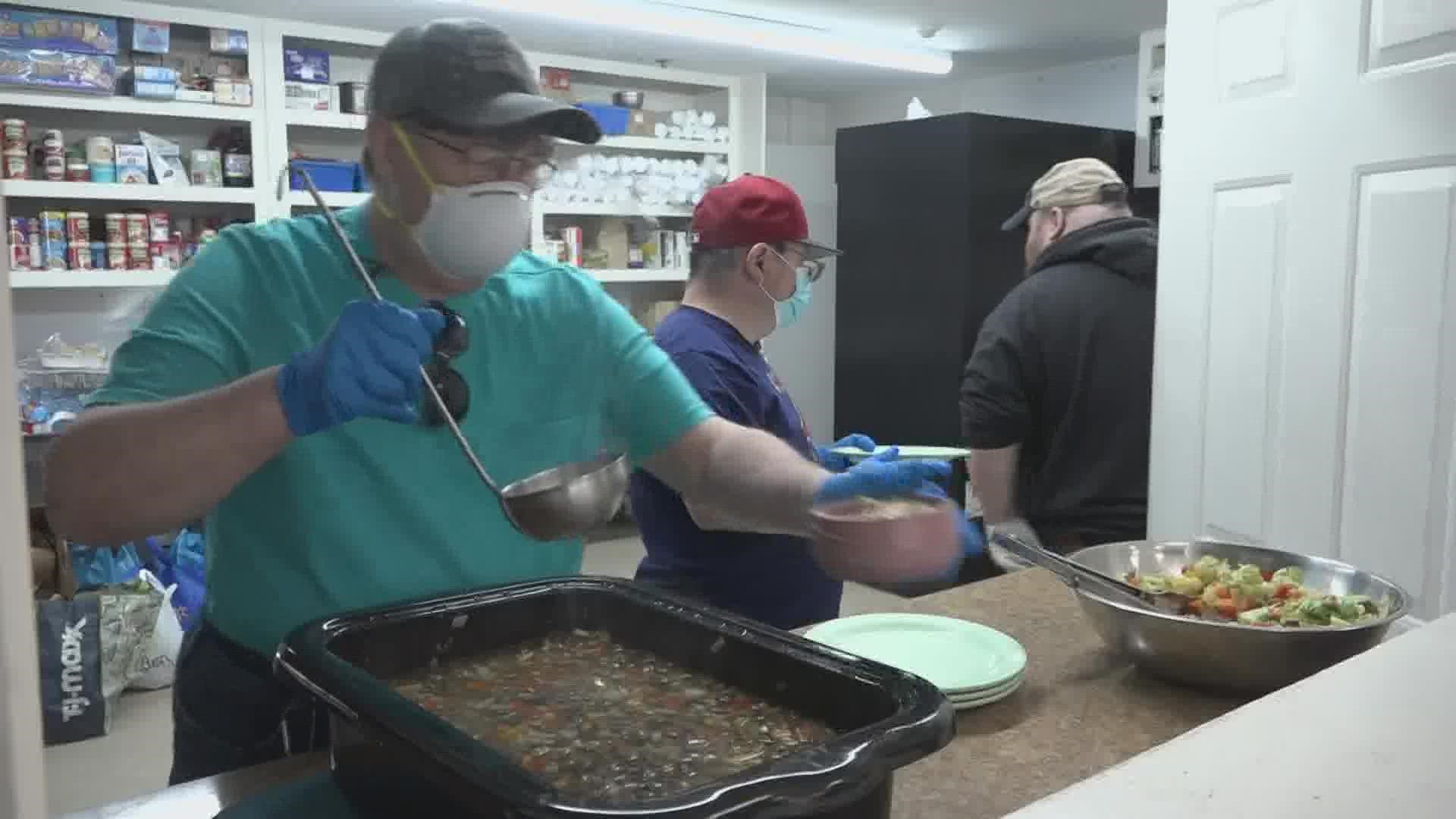 The shelter serves dozens of meals each day, and now they have more space to prepare food, along with a few helpers who are learning kitchen skills along the way.