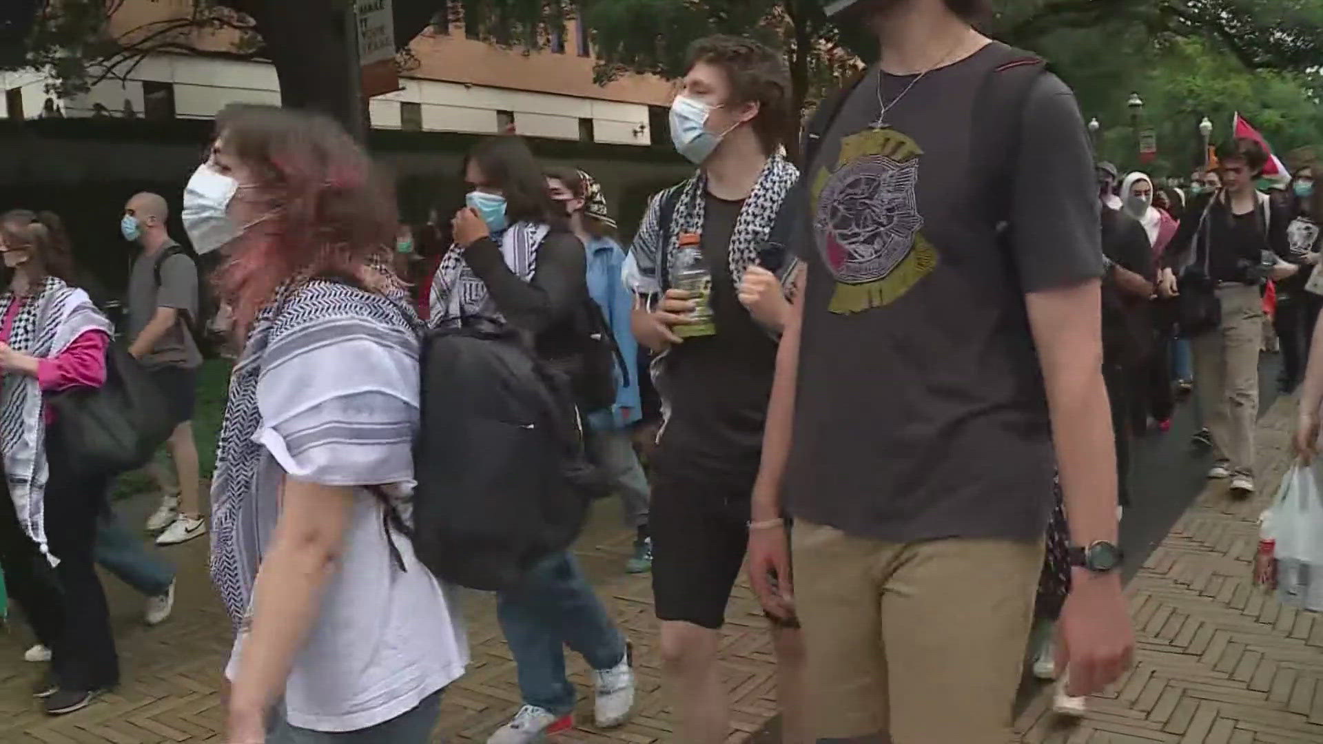 Demonstrations have become tense at some schools, with hundreds of students being arrested.