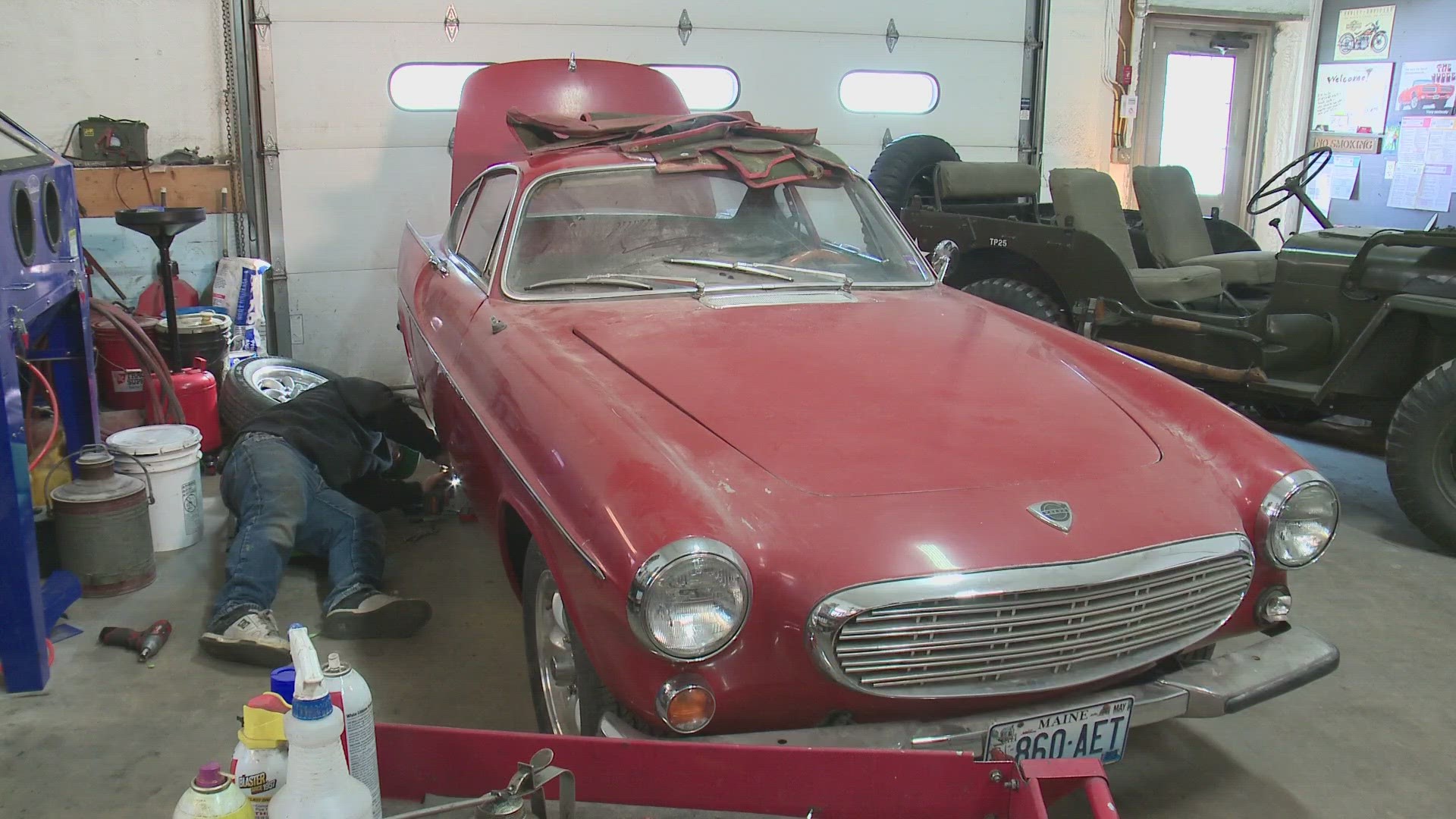 Phillip Reinhardt, 26, has a waiting list 30 cars long for his garage where he restores vintage and antique cars.