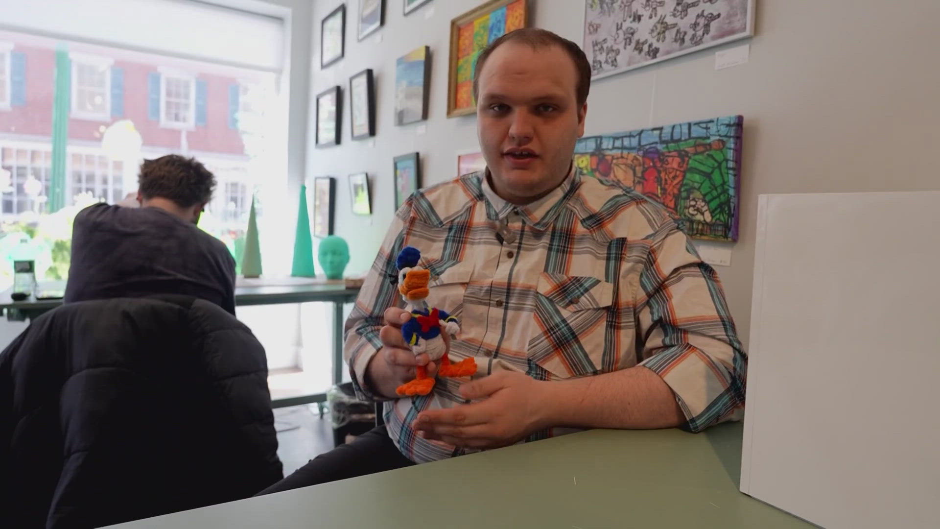 Keegan Companion uses his photographic memory to quickly build his pieces while also volunteering at the nonprofit that supports him.