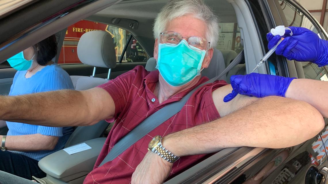 Buxton Fire Department hosts drivethru COVID19 vaccine clinic for