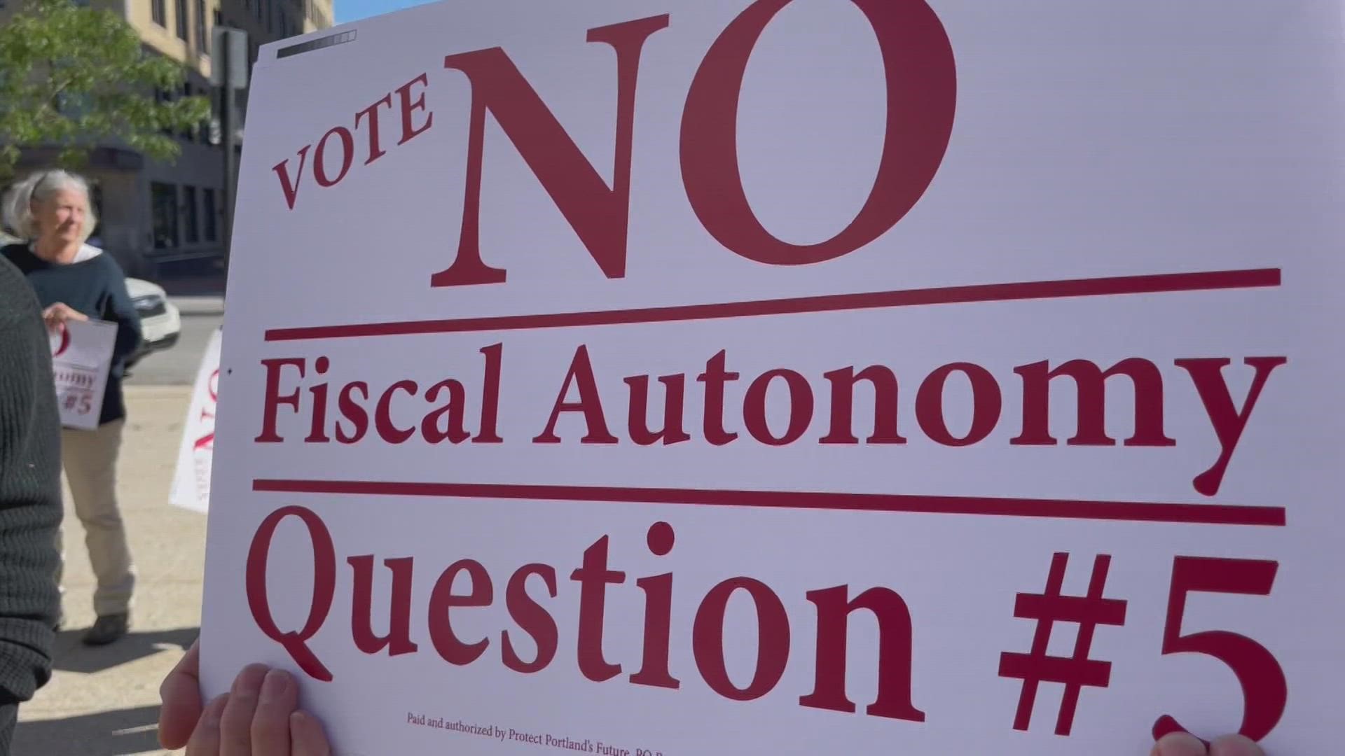 On Thursday, the group of Portland residents held a news conference explaining why they think Question 5 is a bad idea.