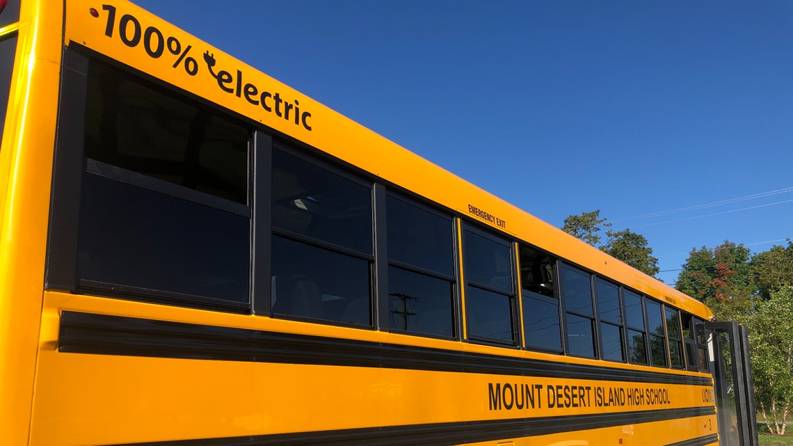 Maine rolls out state's first electric school bus