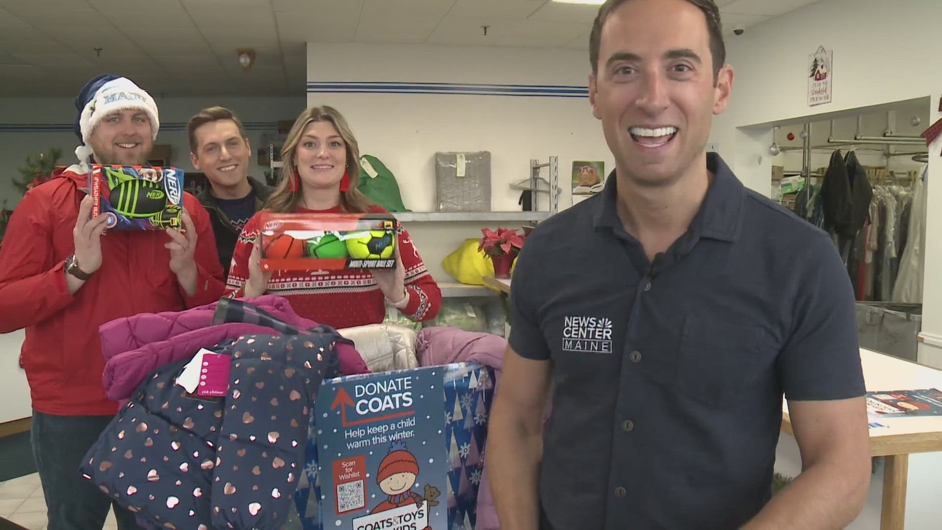 NEWS CENTER Maine crews had fun around the state on Saturday, collecting coats and toys for children in need.