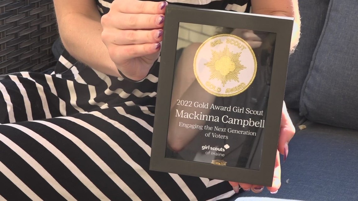 Westbrook teen earns prestigious Gold Award for Girl Scouts project