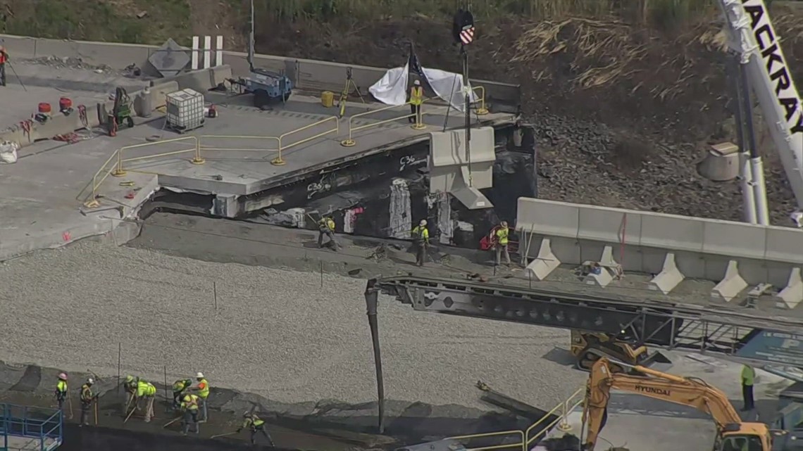 Repairs To Collapsed I-95 Overpass In Philidelphia Ahead Of Schedule 