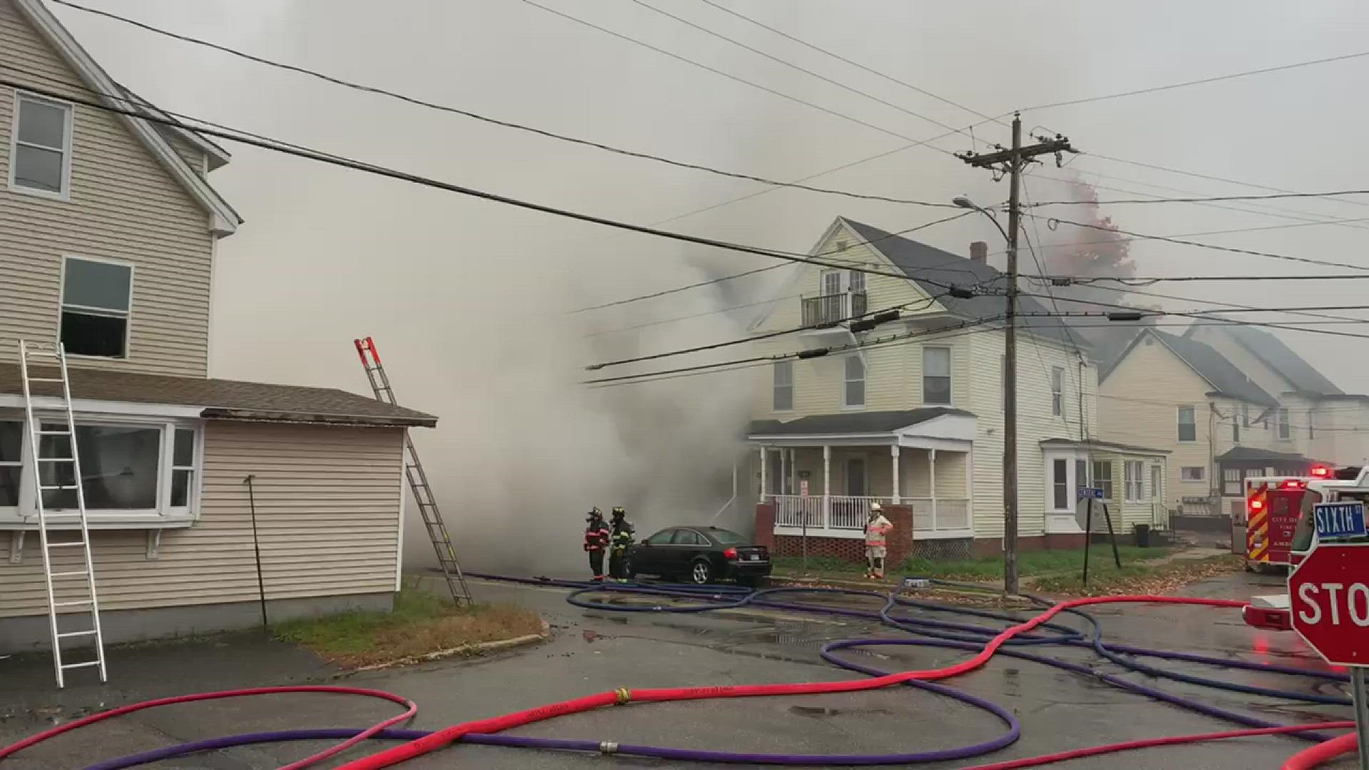 Fire at 90 Union Ave. in Old Orchard Beach, Maine.