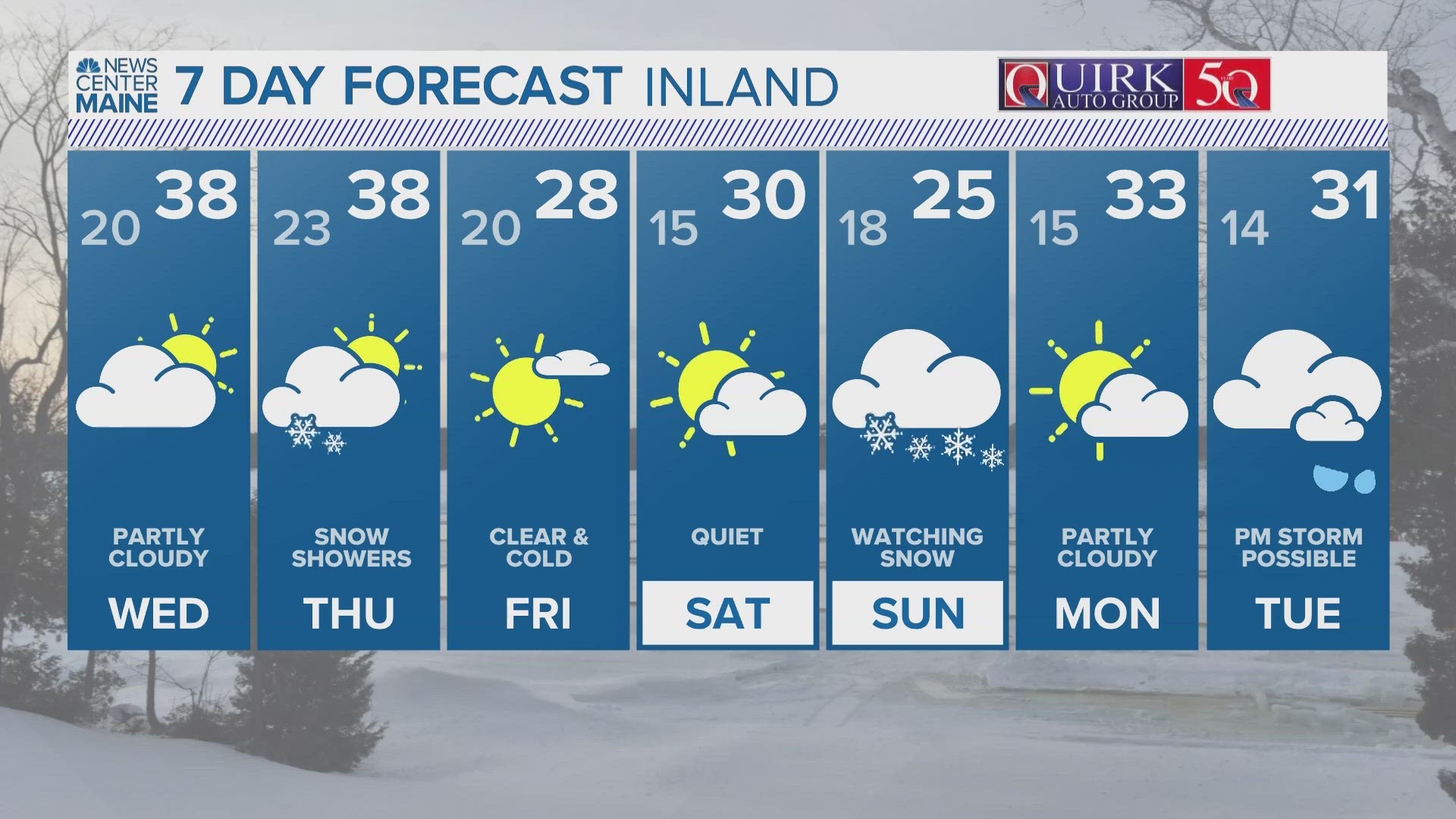 NEWS CENTER Maine Weather Video Forecast Updated 11pm Tuesday, January 2nd.