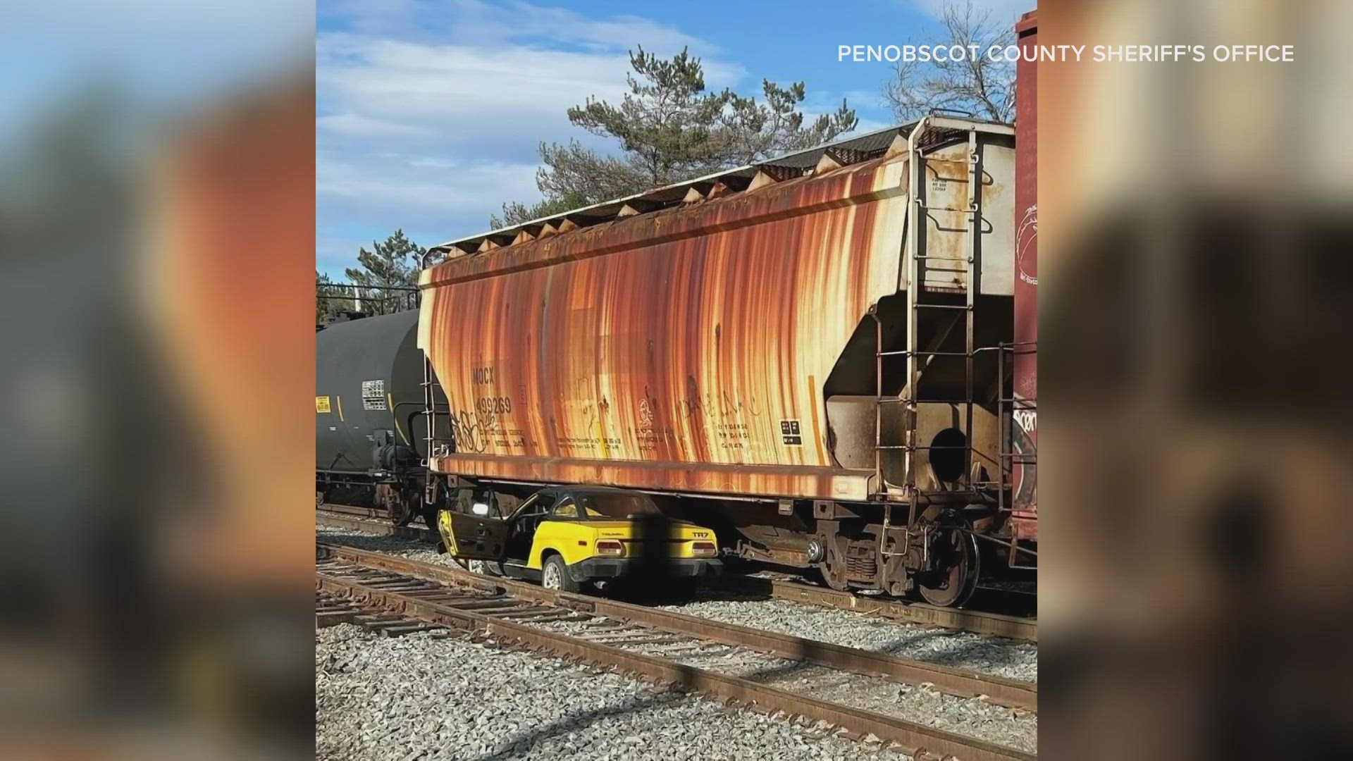 At the scene, Penobscot County sheriff's deputies discovered a vehicle had been struck by a train on Hammett Road.