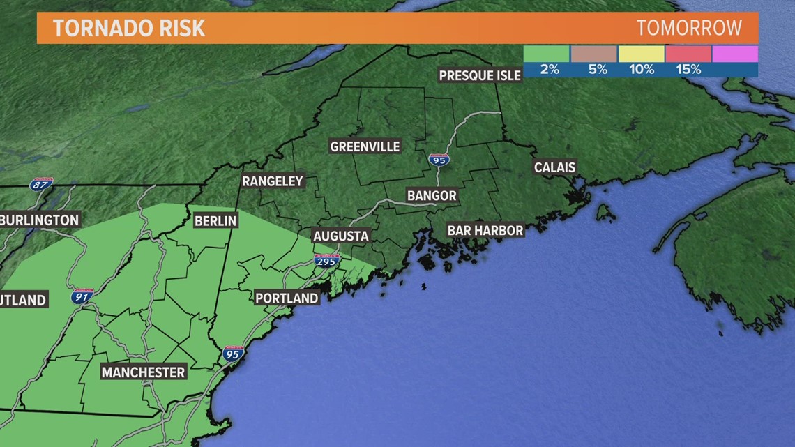 A non-zero tornado chance comes with Friday's storms in Maine ...