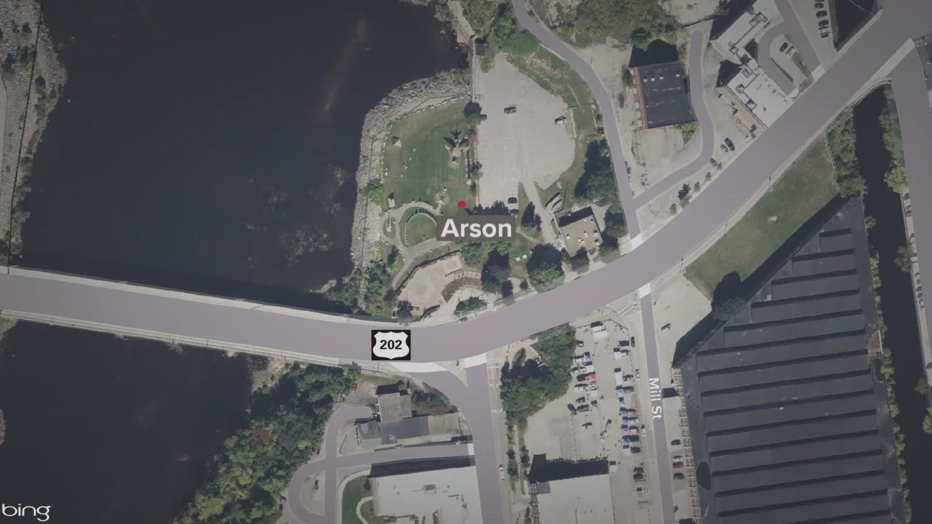 The man admitted to investigators that he lit a blanket on fire inside a building at Veterans Park, officials said. 