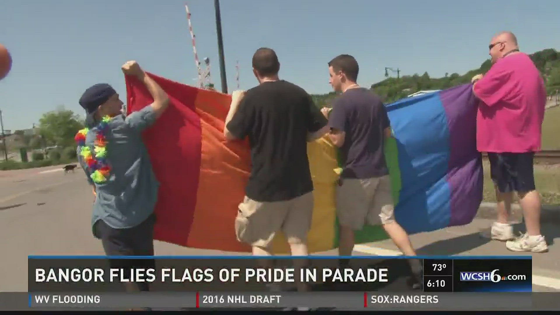 Bangor flies flags of pride in parade