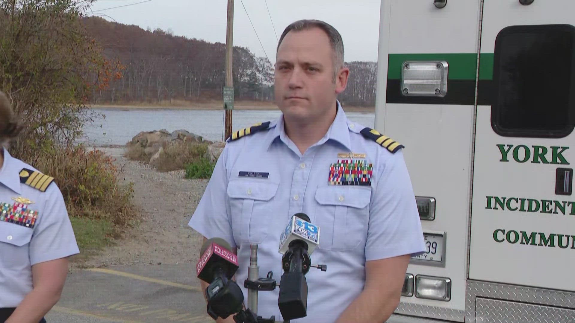 The Coast Guard said the fisherman was familiar with the area and was believed to be moving his lobster pots, which are close to shore.