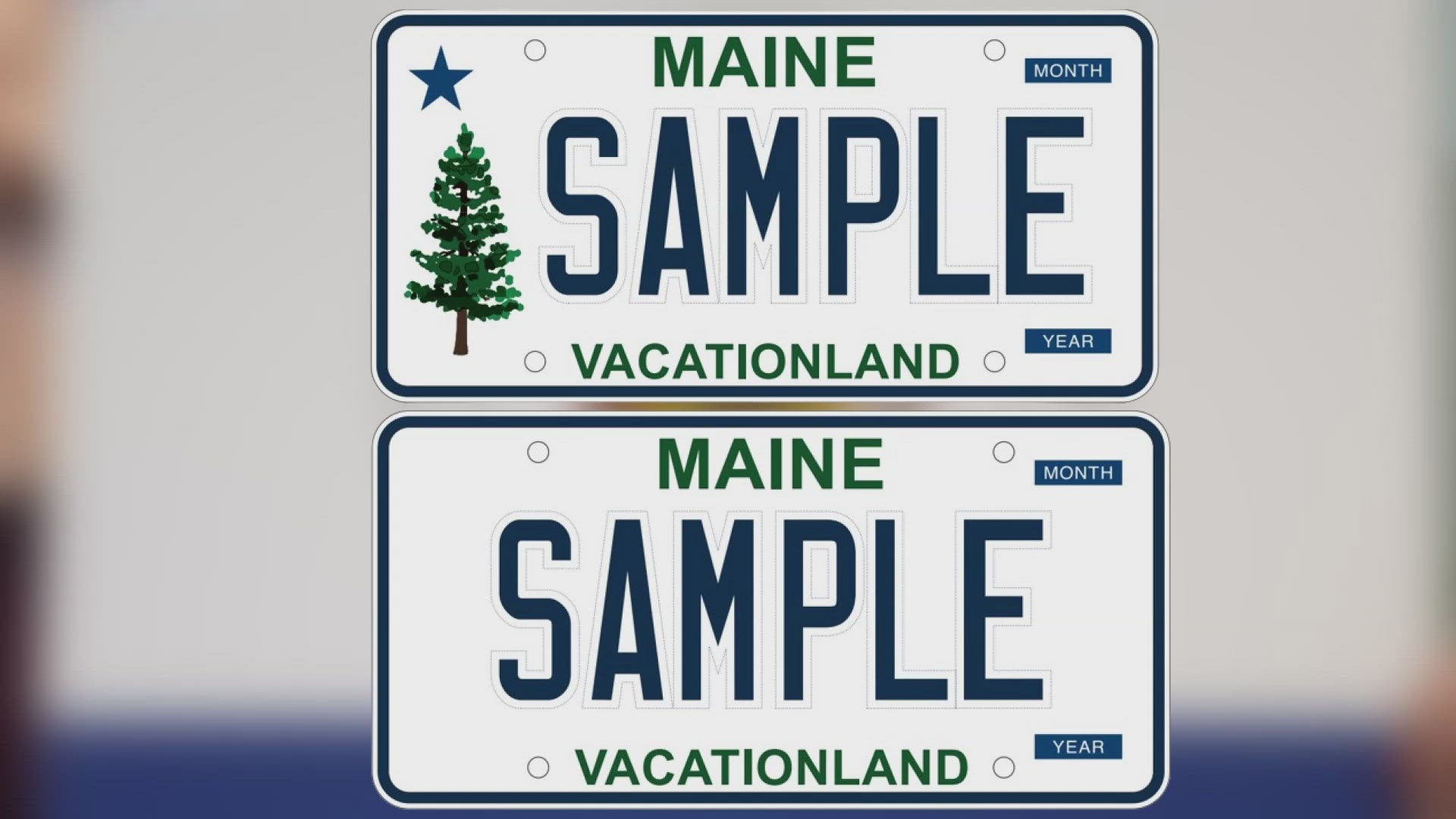 Maine's new pine tree license plate will debut May 1, replacing the chickadee design after 25 years.
