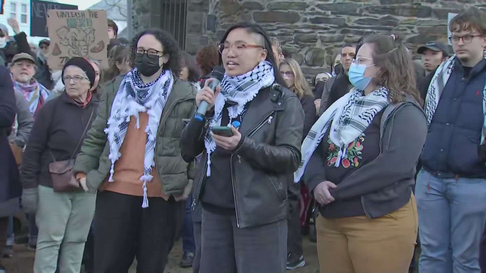 Rumeysa Ozturk, a Turkish doctoral student at Tufts, was detained on a Massachusetts street by masked Homeland Security agents.
