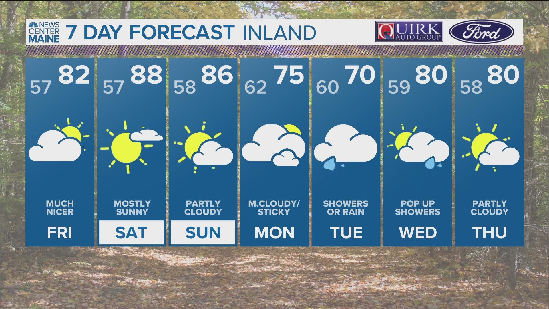 NEWS CENTER Maine Weather Video Forecast Updated 5:00pm Thursday, August 18th