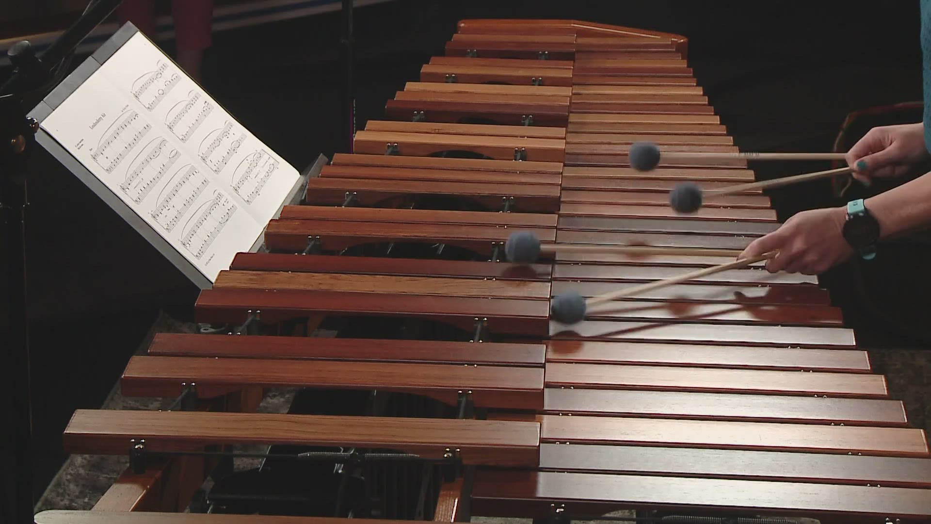 Kate Beever, who is a licensed musical therapist, has been playing the marimba since she was a little girl.