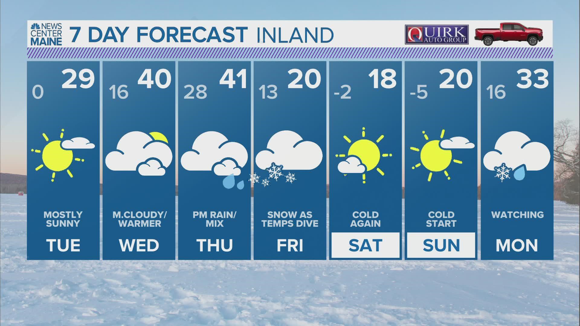 NEWS CENTER Maine Weather Video Forecast 01.31.22 Updated 6pm