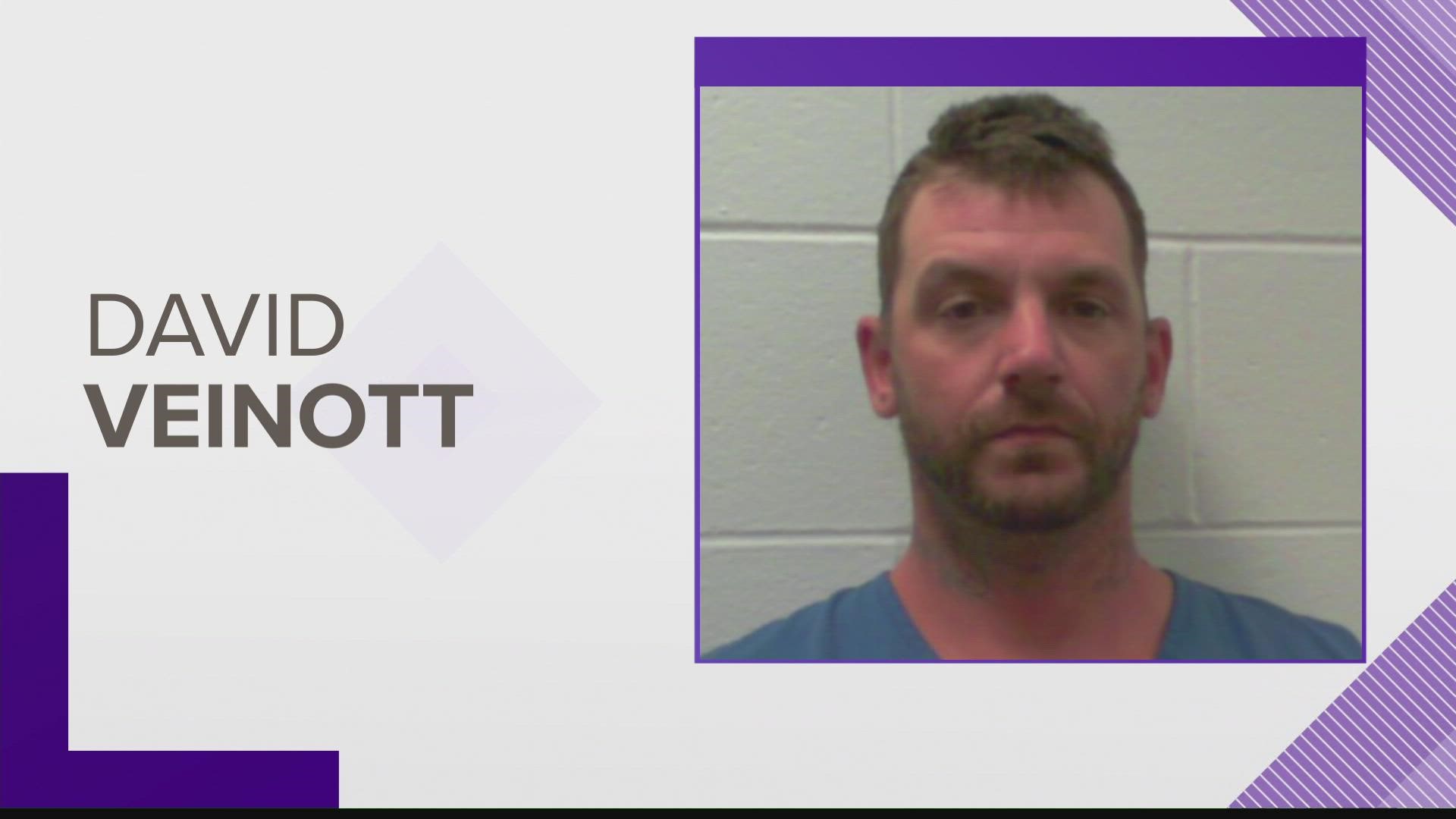 According to police, David Veinott was charged with leaving the scene of a crash resulting in death.