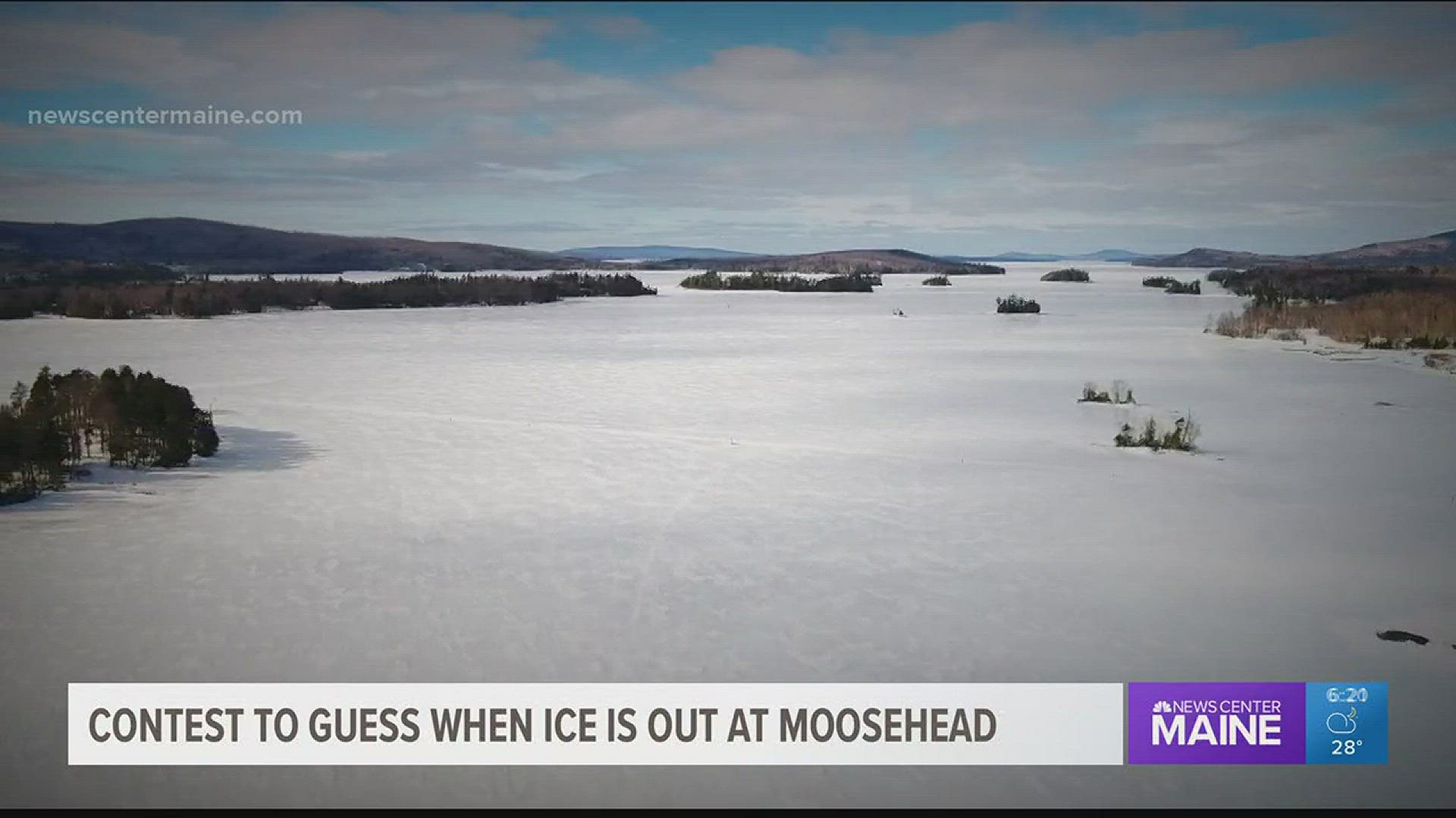 Contest to guess when ice is out at Moosehead