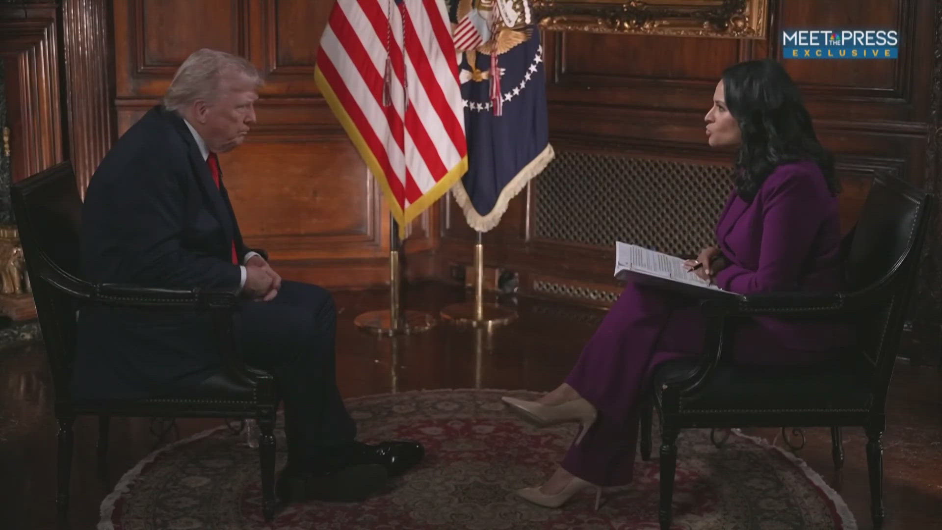 President Trump defends his punishing tariff policies and waves off concerns about rising prices even as a new poll shows a majority of Americans disapprove. 