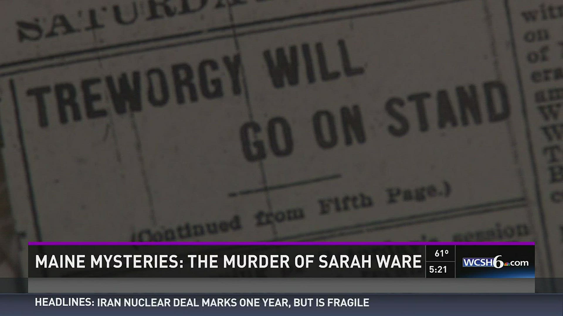 Sarah Ware murder mystery