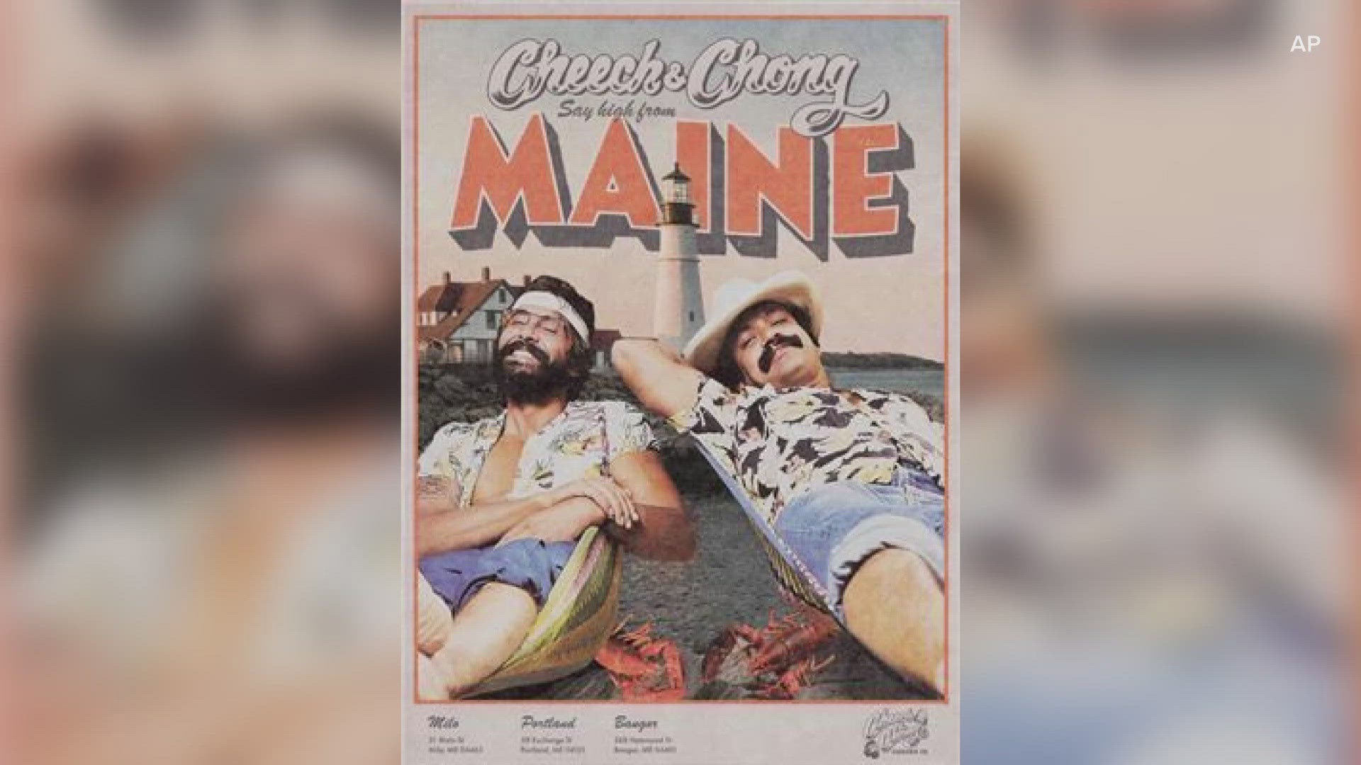 The duo, known for movies like "Up in Smoke," will be in Maine on Sunday to mark the grand opening of their new dispensary on Exchange Street.