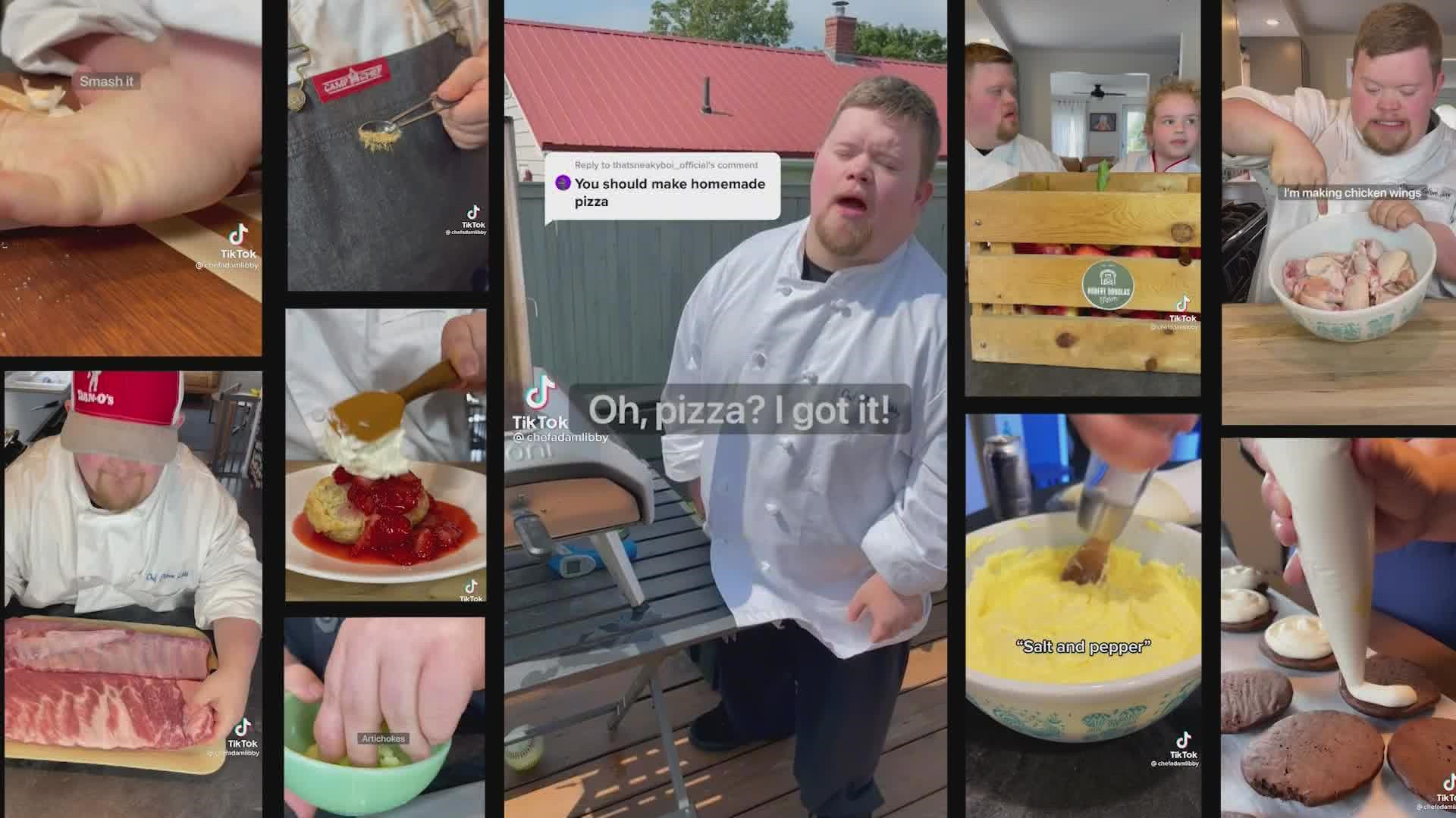 With the help of his twin sister, Adam Libby has become a star on TikTok sharing his favorite recipes with his more than 600,000 followers.