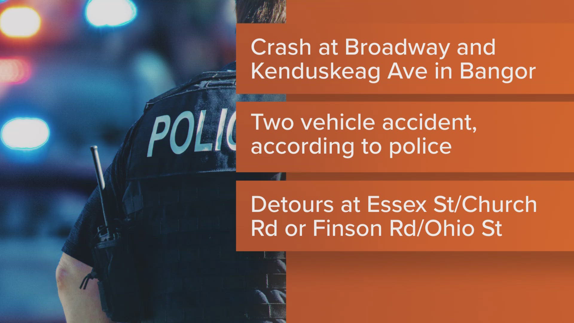 Police described it as a "serious two-vehicle crash."