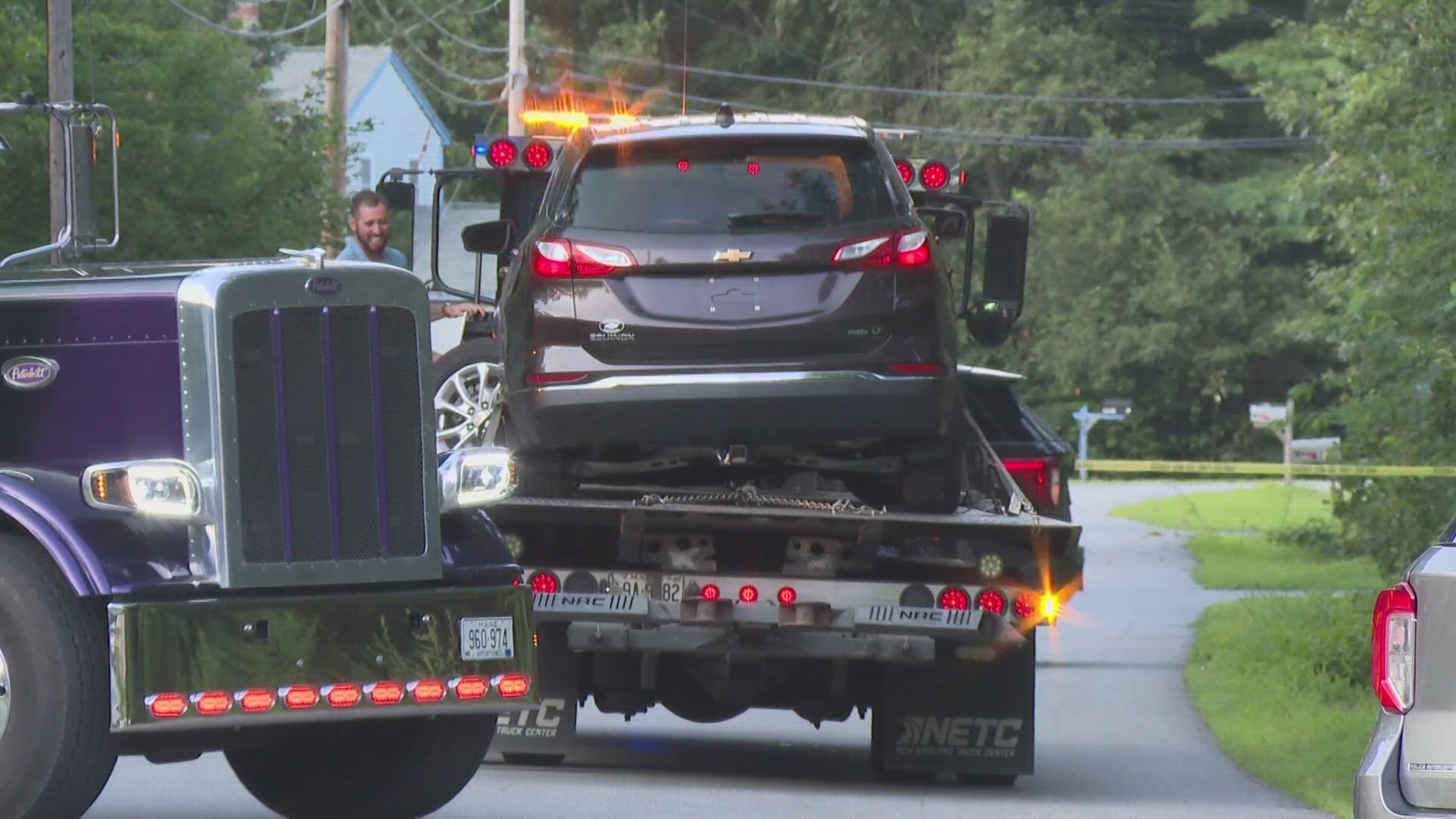 A grandfather and 15-year-old grandson were struck in their yard by a vehicle Wednesday afternoon, according to Sanford police.