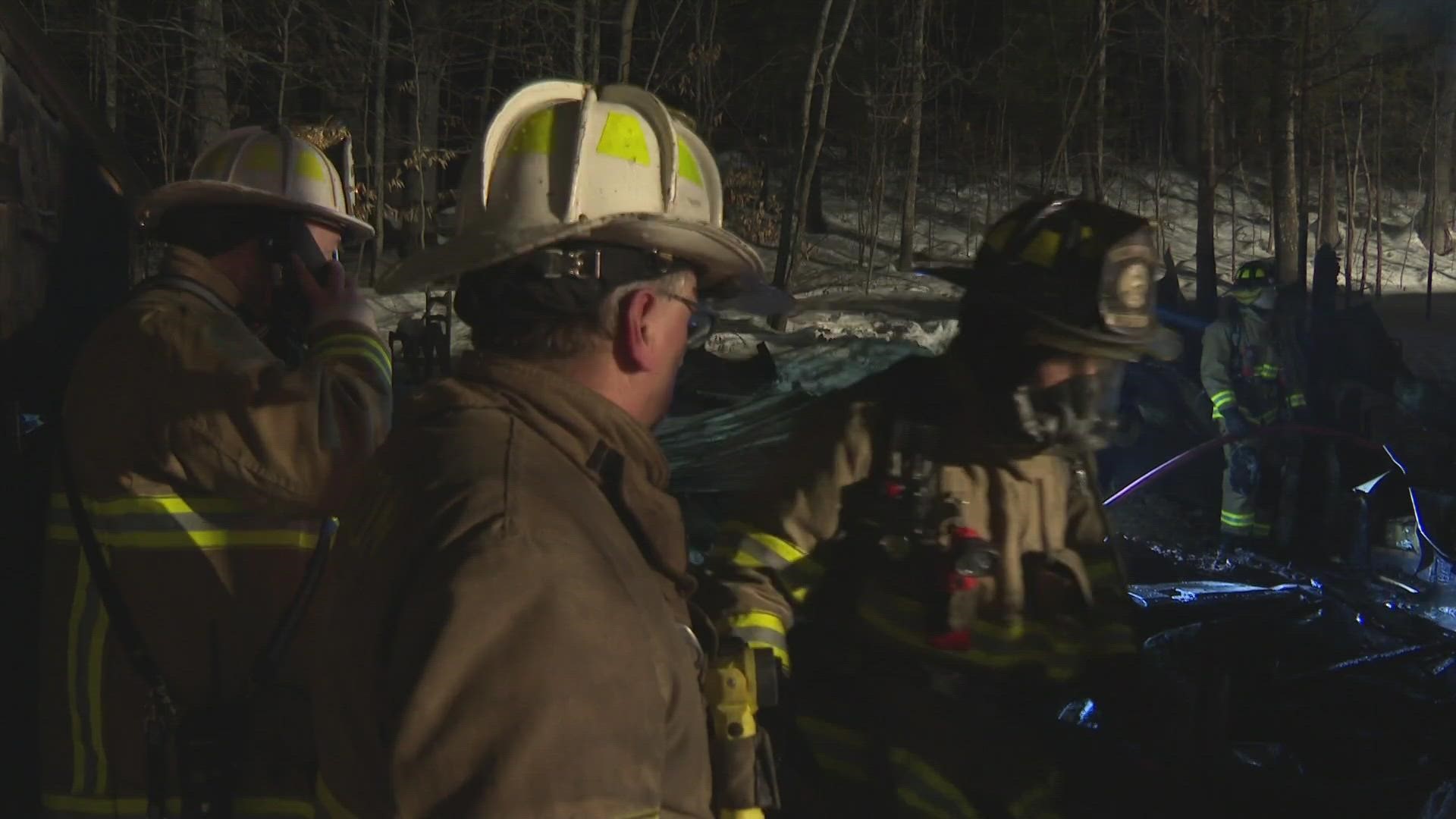 Firefighters and EMTs in Maine anticipate utilizing additional crews to allow personnel to rotate and keep warm.