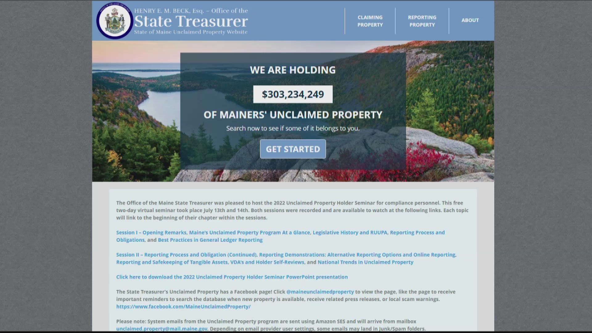Unclaimed property in Maine How to claim unclaimed property