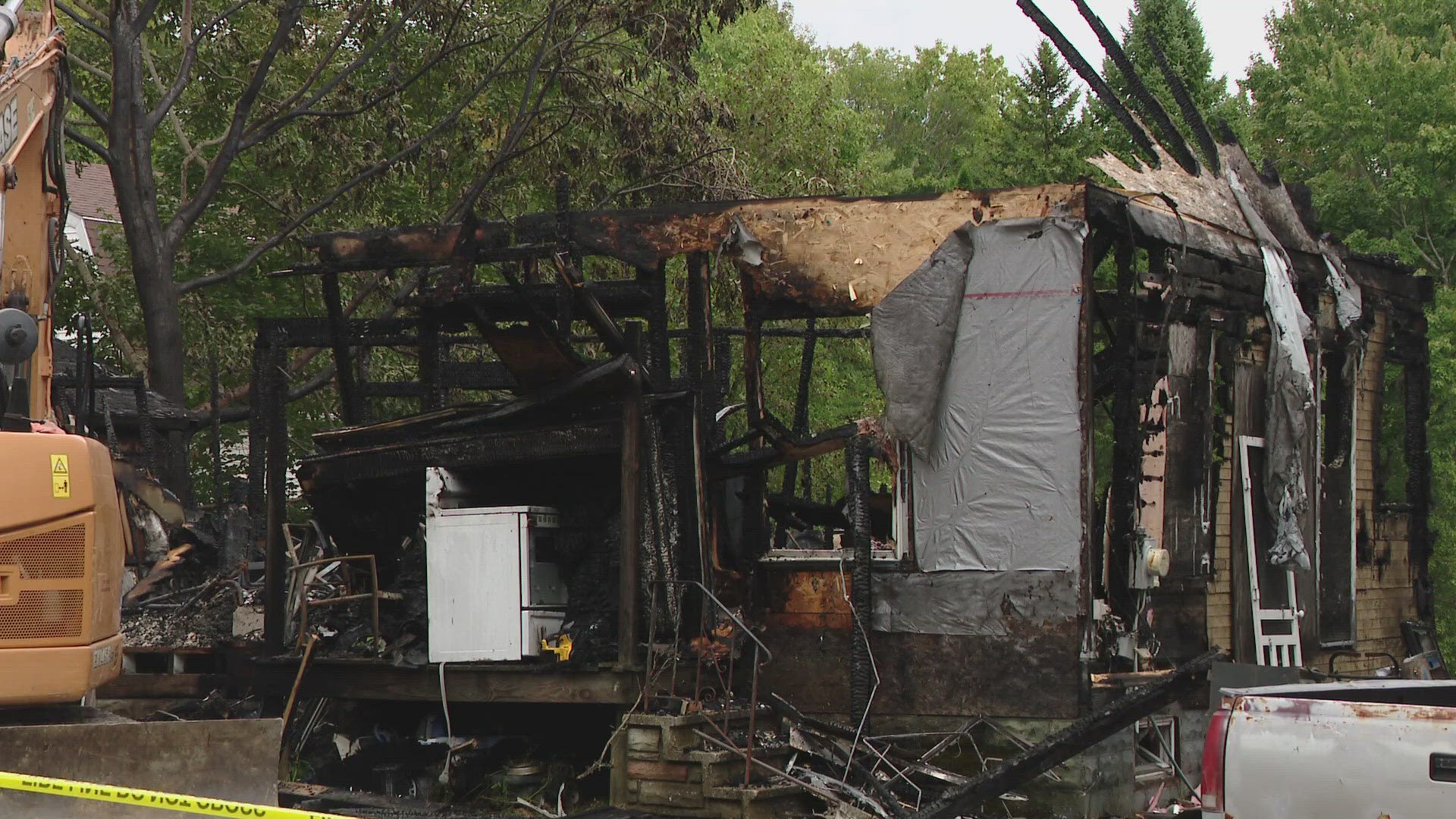 Firefighting units arrived shortly after 1:30 a.m. and found heavy fire throughout the two-story home, according to the fire department.