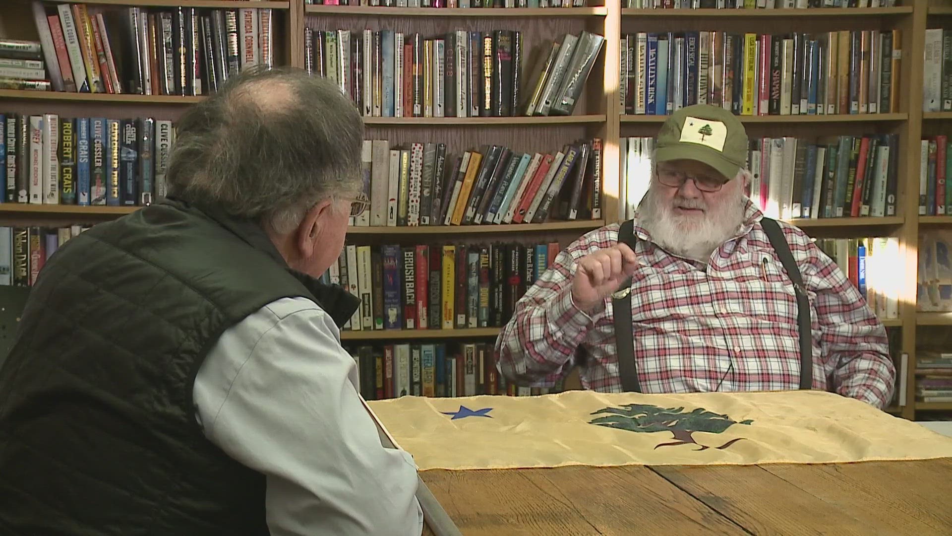 Flag expert Dave Martucci explains the history behind Maine's state flag.