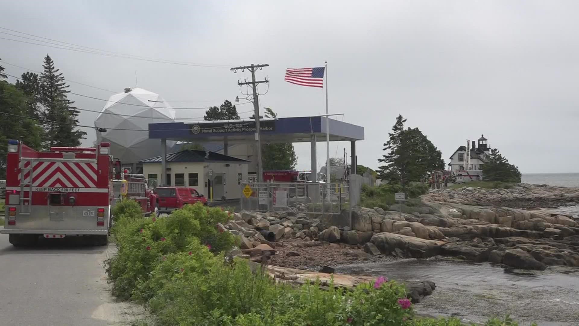 The two-story building called Gull Cottage sits on the grounds of the U.S. Naval Satellite Operations Center on Lighthouse Point on Prospect Harbor's eastern shore.