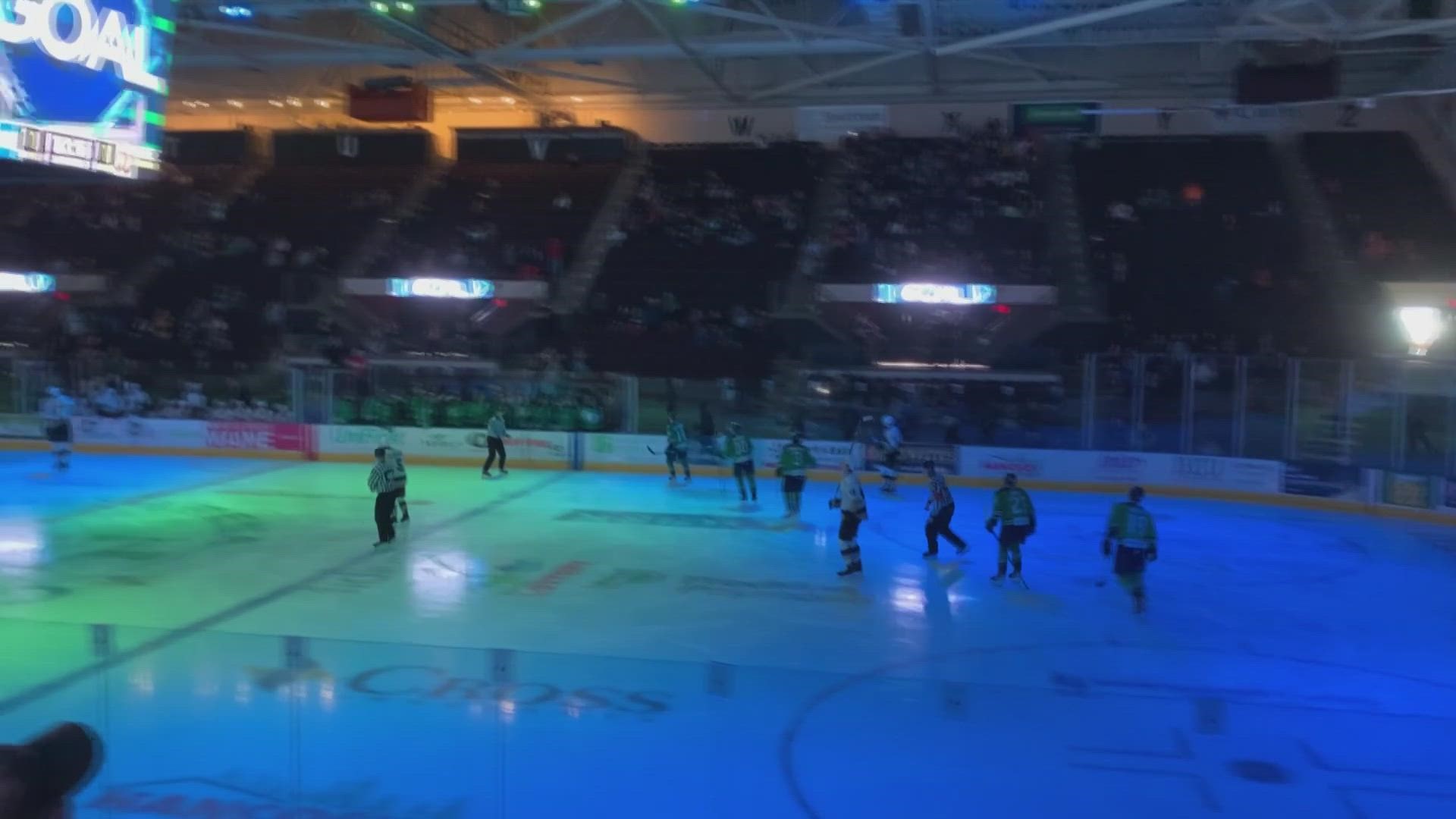 Dozens of schools from across the state filled the seats to cheer on the Mariners to a win over the Newfoundland Growlers.