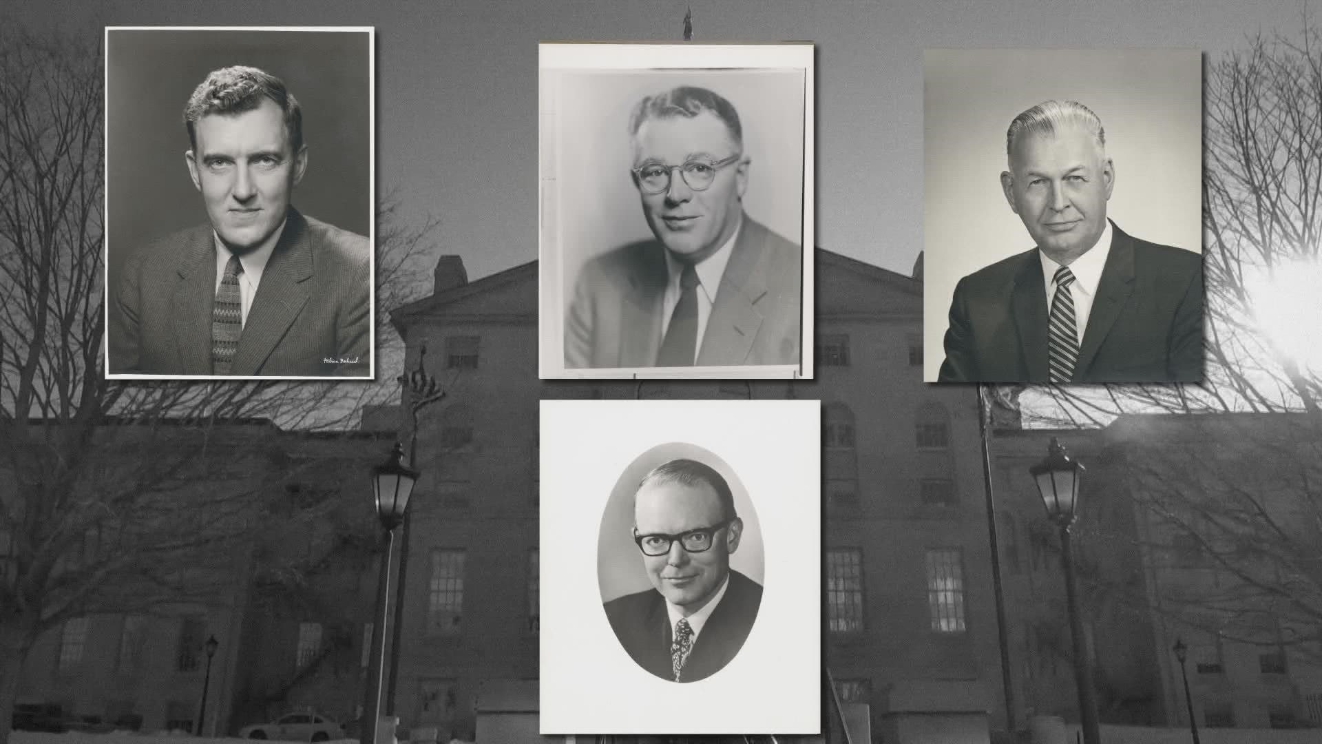 Through tragedy and circumstance, four men occupied the Governor's office in 1959.