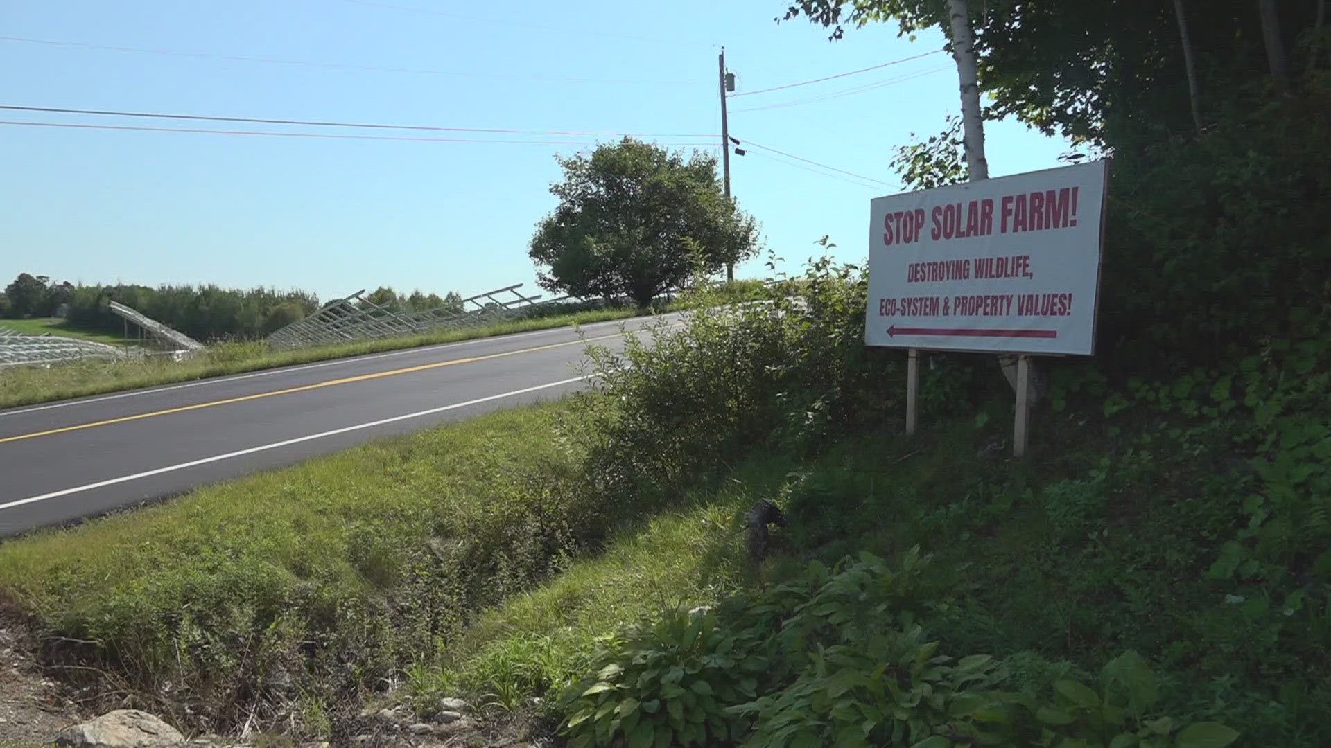 Maine set a high goal to rely on clean energy, but one project to help meet that goal is stirring controversy in the Waldo County town of Brooks.