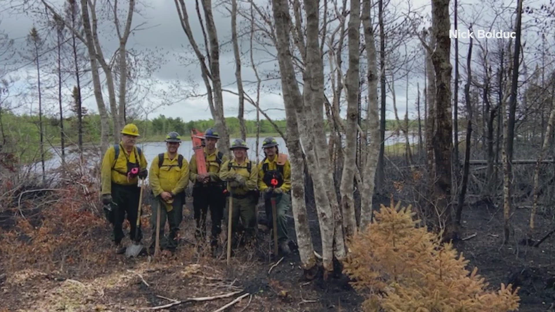 Maine Forest Ranger Nick Bolduc is working in rural parts of Shelburne County in Nova Scotia to help keep the raging wildfire at bay.