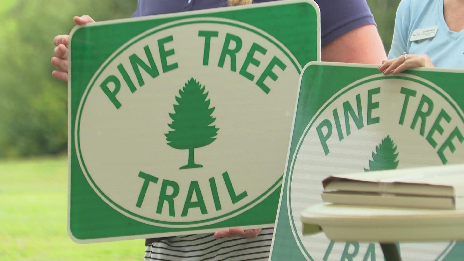 Maine's Pine Tree Trail stretches 500 miles from Portland to Fort Kent, and will receive around 100 new signs.