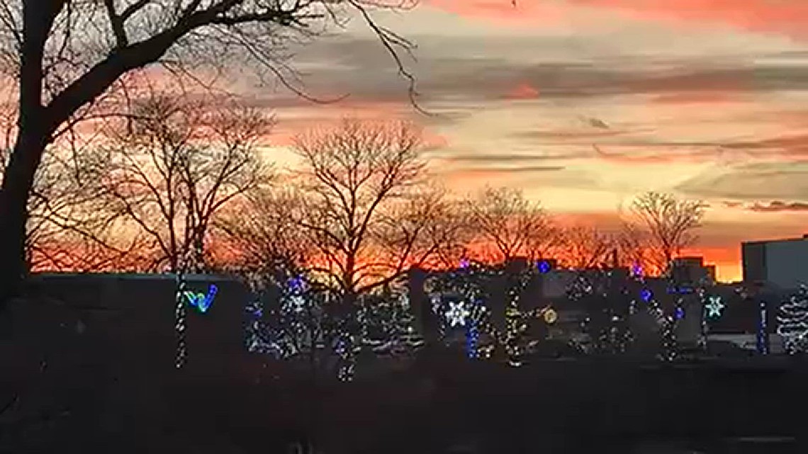 Lights on Westbrook Riverbank Walk