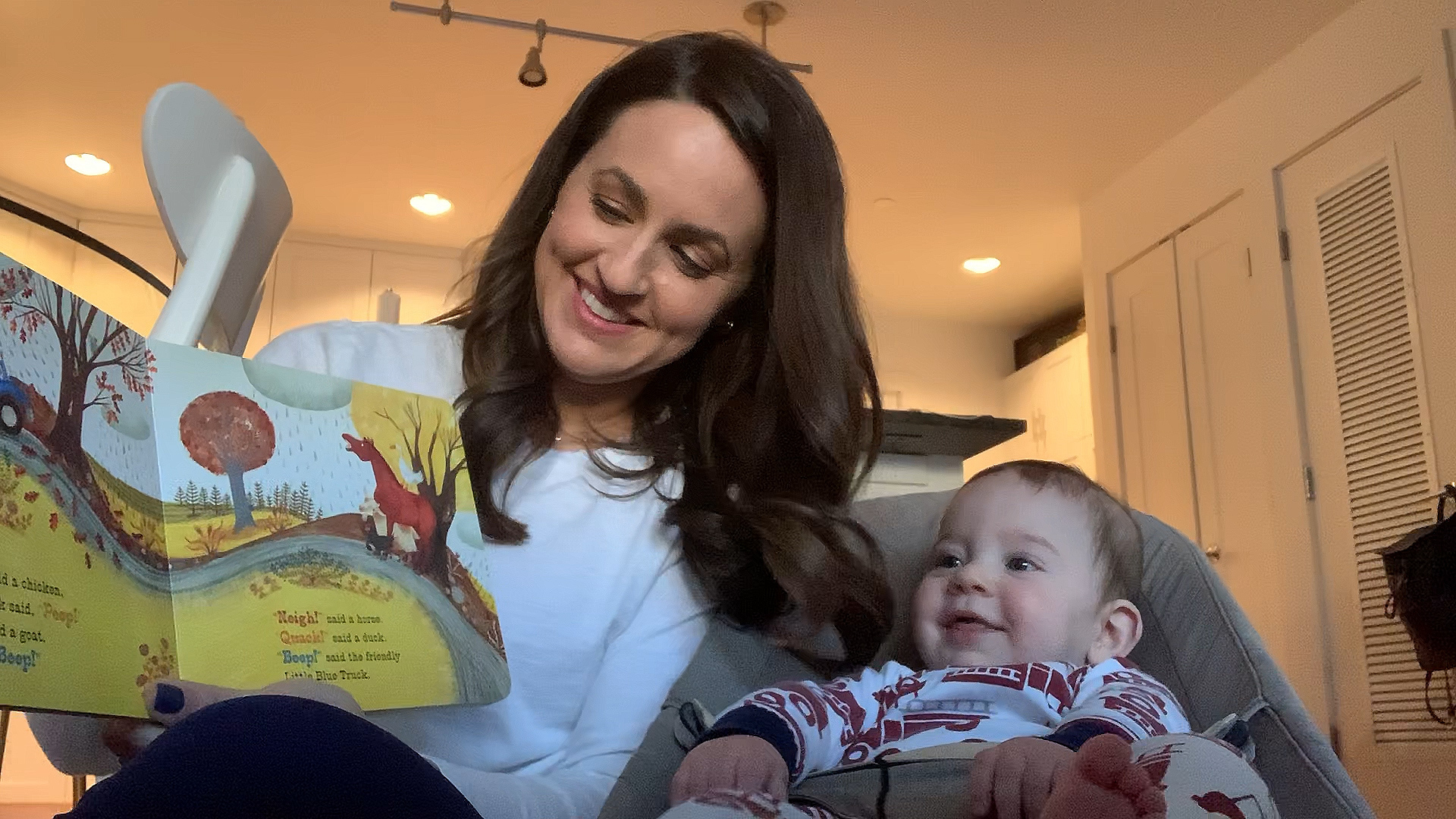 With everyone having to be cooped up at home, it's even more important than ever to stay connected. So let's read a book with Lindsey Mills and her baby boy, Roux!