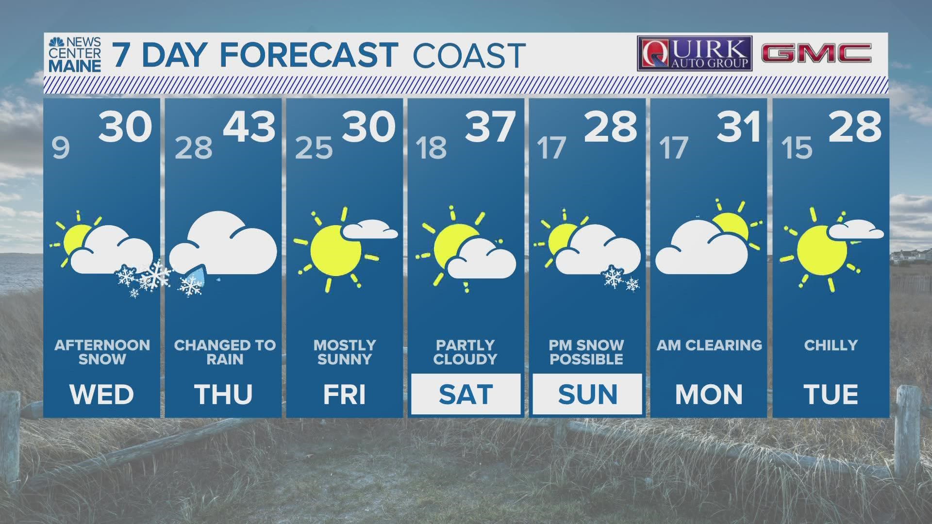 NEWS CENTER Maine Weather Video Forecast. Updated Tuesday January 24, 2023 at 11pm.