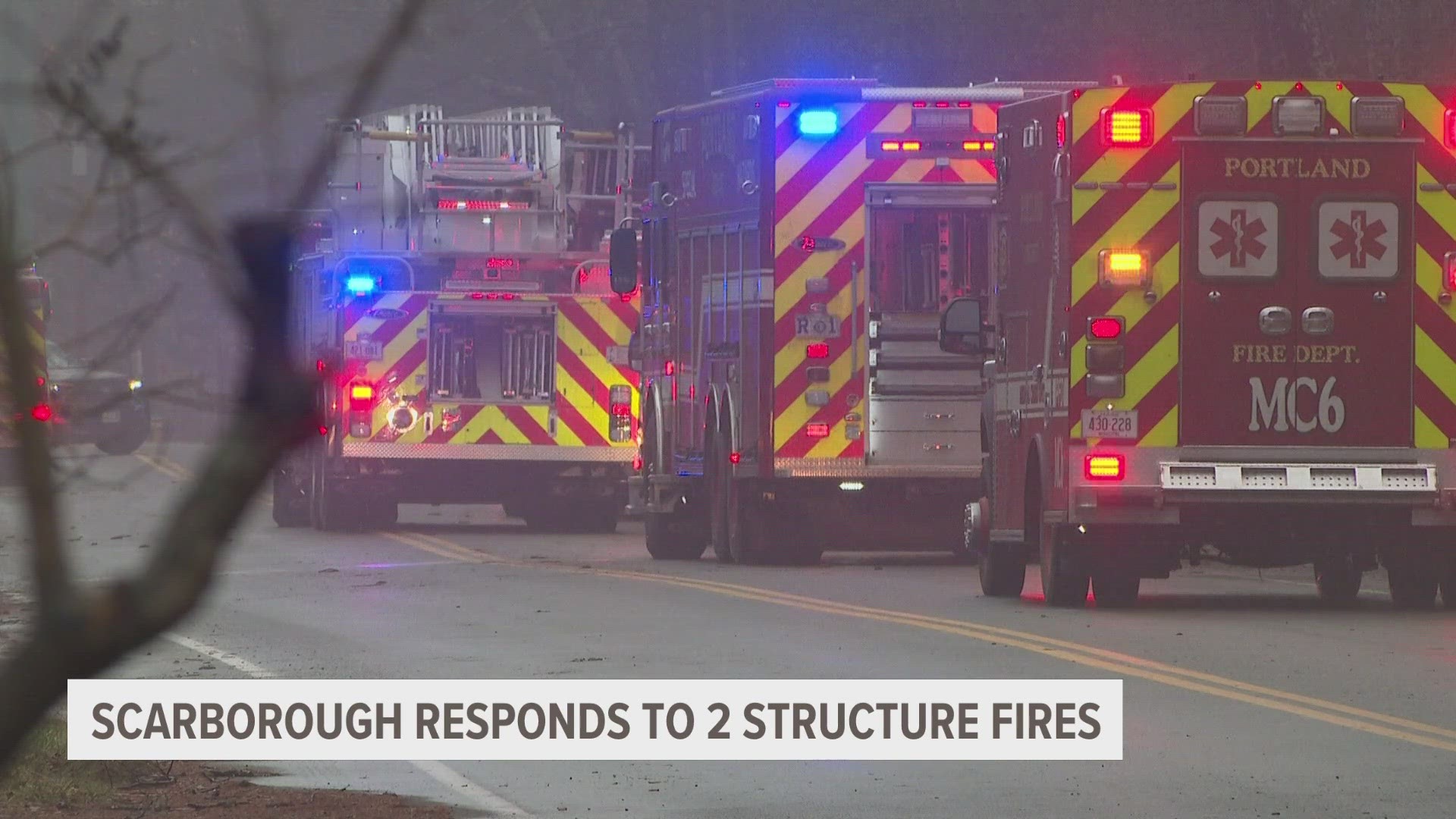 Fire officials said road conditions from the storm did affect travel routes for their crews, with some forced to trudge through waist-deep water.