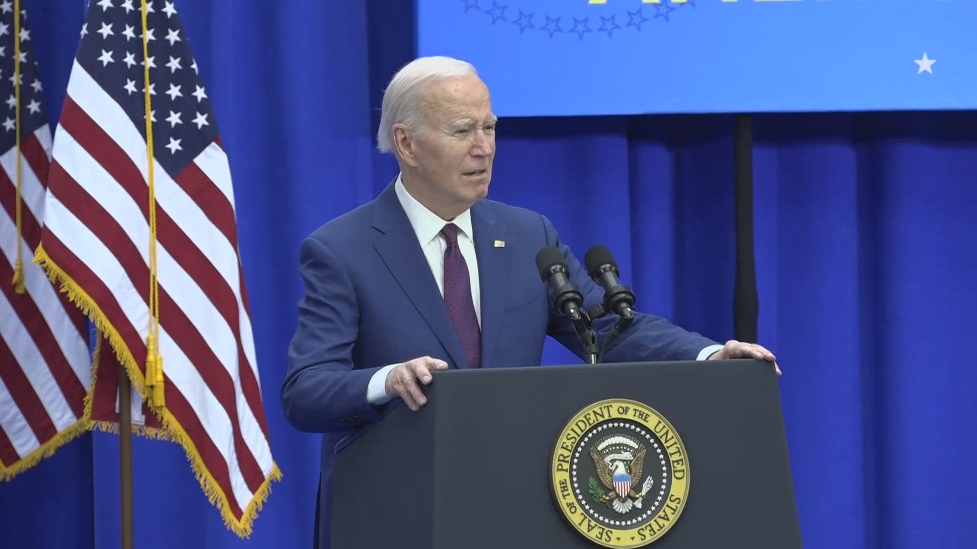 Biden paid an official presidential visit to The Granite State, but there's no doubt he was also doing a little bit of campaigning.