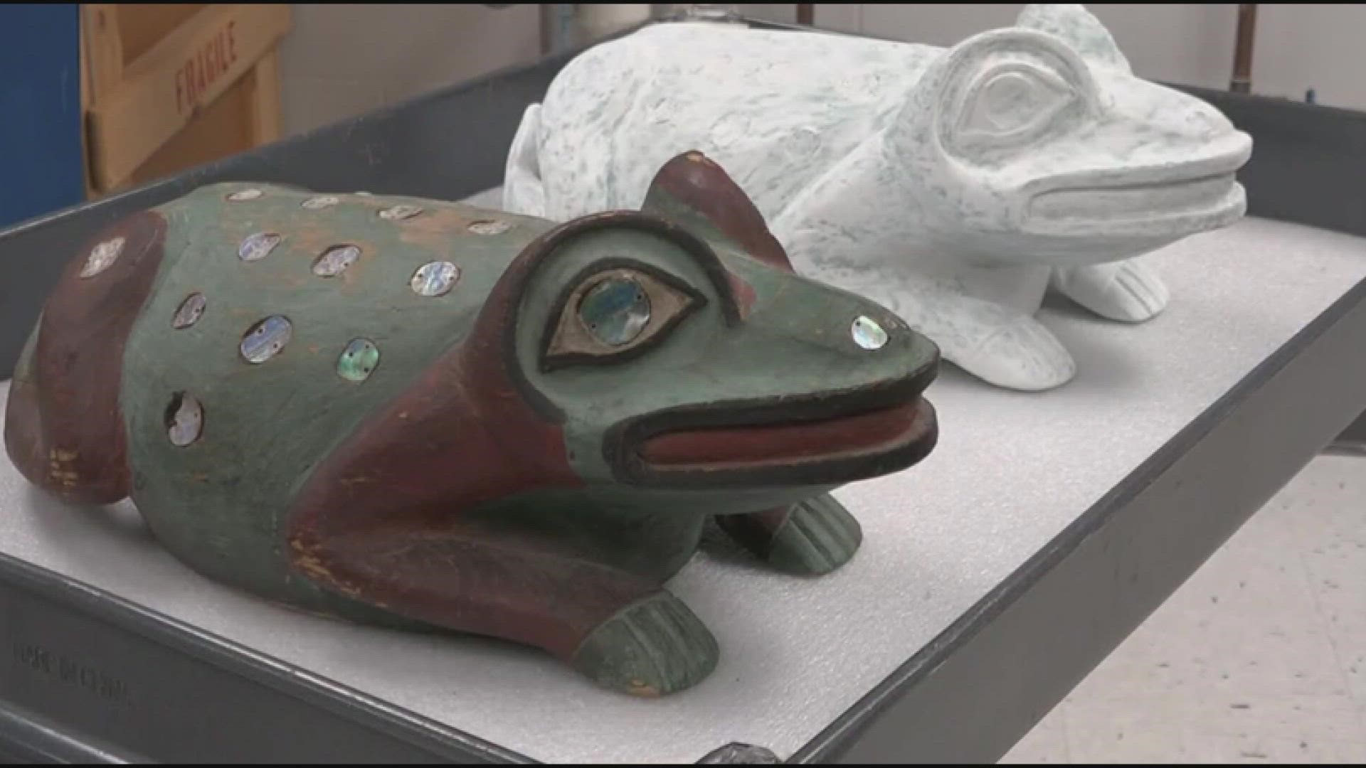 The Hudson Museum at the University of Maine houses hundreds of indigenous artifacts, and one 19th-century clan helmet is returning to its owners.