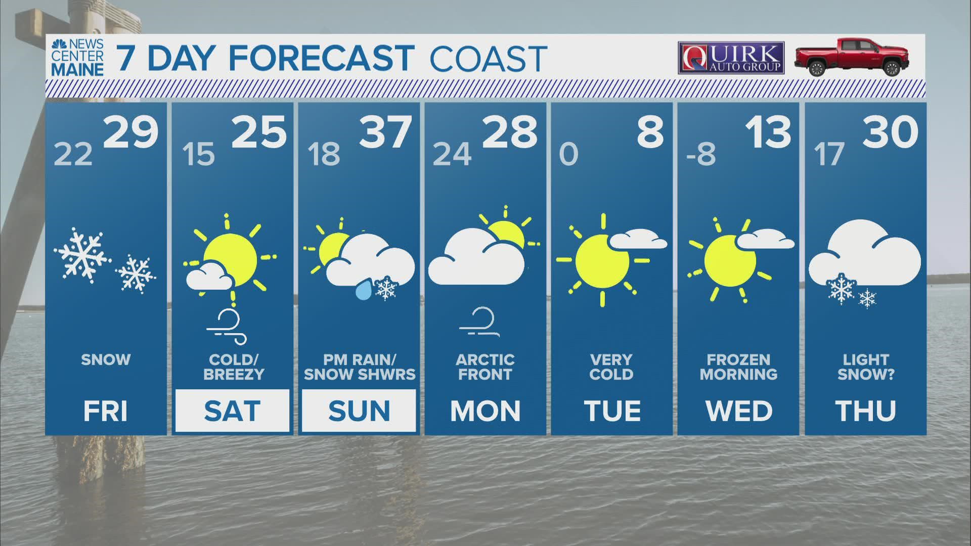 NEWS CENTER Maine Weather Video Forecast. Updated Thursday January 6, 2022 at 11pm.