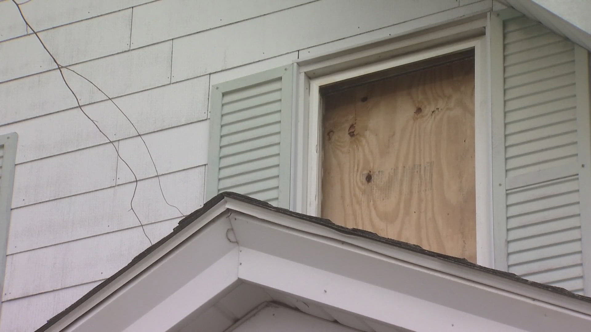 The 32-year-old man was rescued after setting a fire in the home he was being held in, officials said. 